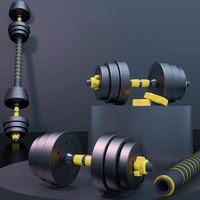 YX Offre Spéciale Paire d'haltères réglables 2-en-1 pour la musculation et le fitness, ensemble d'haltères de 10 kg