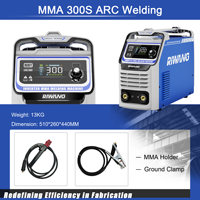 Mini soudeuse à l'arc MMA-300S portable de 300 ampères nouvelle soudeuse à bâton pour le bricolage et l'utilisation professionnelle pour les matériaux en acier et en fonte