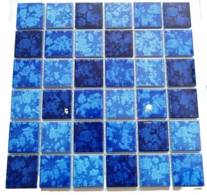 Azulejos de mosaico de piscina, suministro de China, mezcla azul