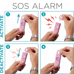 Mujeres Autodefensa 130DB Sirena LED Emergencia portátil SOS <span class=keywords><strong>Alarma</strong></span> DE SEGURIDAD Llavero <span class=keywords><strong>Alarma</strong></span> personal - Product Image 2