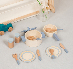 Jouets éducatifs en bois pour enfants, bouteille à épices et pot de cuisine pour l'apprentissage et le jeu - Product Image 4