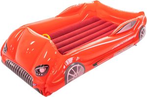 Red Race Car Shaped Kids <b>Inflatable</b> Travel Bed for Toddlers Camping Home Hotel - Product Image 2
