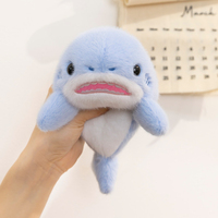 Vente en gros de jouets en peluche d'animaux de mer mignons, poupées molles de requin, baleine et dauphin, peluches personnalisées, jouets en peluche en PP coton