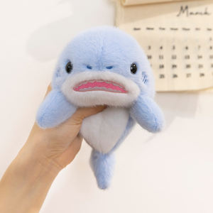 Toptan sevimli deniz hayvan peluş oyuncaklar yumuşak mühür köpekbalığı balina yunus bebekler özel Plushies PP pamuk dolum dolması hayvan oyuncaklar - Product Image 5