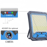 Lampadaire solaire 1000W avec caméra CCTV dissimulée, projecteur extérieur WiFi, capteur de mouvement PIR LED, télécommande pour route et jardin