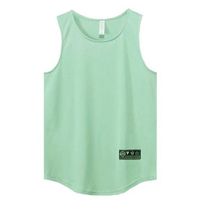 Chaleco deportivo de secado rápido para maratón de verano para hombre, camiseta sin mangas, ajuste holgado para correr, entrenamiento, baloncesto, fitness - Product Image 1