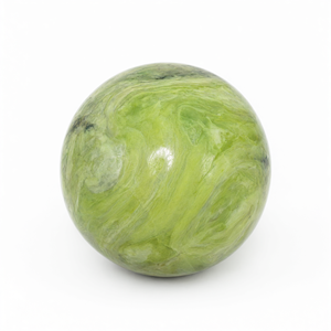 Superbe sphère/boule en pierre de serpentine - Guérison énergétique/Reiki/cristal - Diamètre de 2,5 pouces et 215 g (0,47 lb) - UN SEUL EXEMPLAIRE - Product Image 2