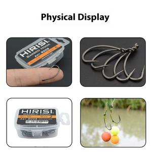 Hameçons de rivière <span class=keywords><strong>Gamakatsu</strong></span> 50 pièces hameçons de pêche géants en acier à haute teneur en carbone | Matériel de pêche - Product Image 6