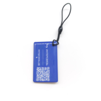 Gantungan Kunci RFID Epoxy T5577 125Khz Kustom dengan Teknologi NFC Kode QR Tahan Air & Cuaca Bentuk Unik