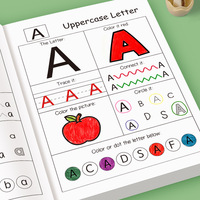 Mein Alphabet-Arbeitsheft A-Z Groß- und Kleinbuchstaben Nachzeichnen Malbuch Vorschulkinder Englisch-Lernbuch