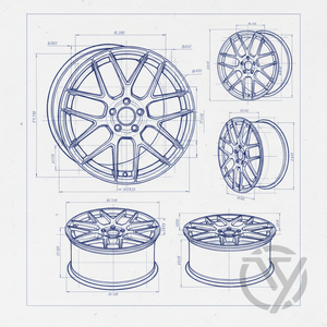 Rines de Turbina Multirradio Forjados a Medida en Negro Mate de 19 y 20 Pulgadas para BMW Serie 5 y Audi A6 - Product Image 6