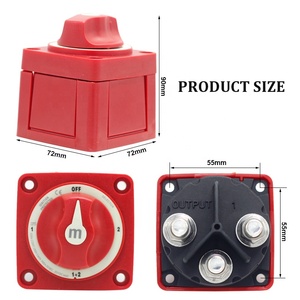 Interrupteur de <span class=keywords><strong>batterie</strong></span> 48V 300A, interrupteurs de <span class=keywords><strong>batterie</strong></span> marine, sélecteur de <span class=keywords><strong>batterie</strong></span> 4 positions pour coffre - Product Image 2