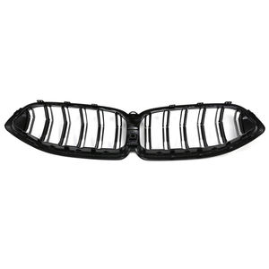 ABS Gloss Black Double Slat Center Grille Mesh Front Bumper Kidney for 8 Series G14 G15 G16 2020+ - Product Image 5