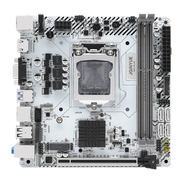 JGINYUE H61M B75M H81M B85M H97M  M-ATX H97I Plus ITX LGA1150 1155 Motherboard Support Intel I3 I5 I7 CPU DDR3