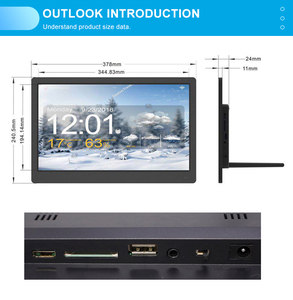 Khung Xem Ảnh Kỹ Thuật Số Mỏng Bán Chạy 15.6Inch Có Cổng Usb Hoặc Thẻ Sd - Product Image 6