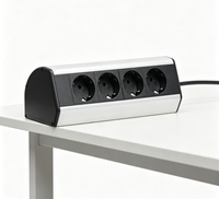 Station de prise de courant à fixer sur le bord de la table avec ports USB à charge rapide