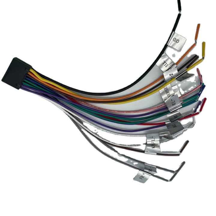 Câble Adaptateur 16 Broches Vers ISO Autoradio Android - Plug & Play Avec Commandes Volant Et Signal Marche Arrière