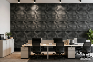 แผ่นผนังเสียง 3 มิติ USONG รุ่น E0 ROHS โพ<span class=keywords><strong>ล</strong></span>ีเอสเตอร์ <span class=keywords><strong>ล</strong></span>ายคลื่น 3 มิติ สำหรับตกแต่งสำนักงาน ห้องประชุม - Product Image 6