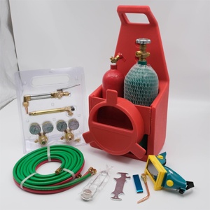 Dài Ống Brass vòi phun Kit cho <span class=keywords><strong>oxy</strong></span> axetylen bao gồm đo áp suất cho hàn ngọn đuốc - Product Image 2