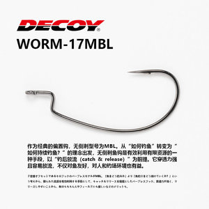 Leurre souple sans ardillon Decoy Kg Hook Mbl Worm17 Mbl pour la pêche au bar en rivière - Product Image 3