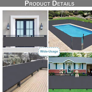 Tamaño personalizable 100% fibra de poliéster exterior <span class=keywords><strong>terraza</strong></span> cubierta porche protección UV cubierta impermeable balcón privacidad pantalla cubierta - Product Image 5