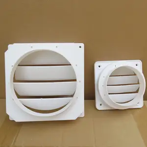 Grille de gravité Évent de conduit de diamètre extérieur de 150mm avec robinet rond de 100mm à 4 pouces et volets sans retour