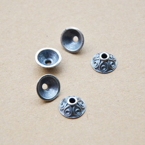 Separador de Plata Antigua con Patrón de Ondas 12x5mm, Accesorio para Bisutería, Suministros para Manualidades DIY - Product Image 3