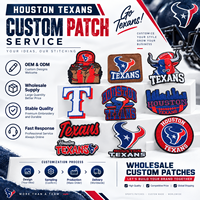 Écussons brodés Houston Texans, logo de l'équipe de football américain, à coudre ou à repasser, pour vestes, chapeaux, sacs