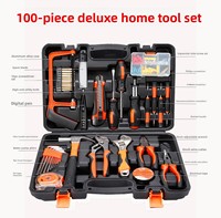 Kit d'outils portables pour réparation automobile et usage domestique, en acier au carbone, avec mallette rigide, ensemble universel de quincaillerie, personnalisable, support OEM