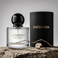 Flacon de parfum rond 30ml 50ml 100ml, flacon en verre vide, logo personnalisé avec boîte cadeau, emballage de parfum