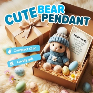 TUMPLUS Coniglietto Mini Artigianale Morbido e Flessibile, Regalo <span class=keywords><strong>di</strong></span> Pasqua, Peluche Coniglio Piccolo e Adorabile, Confortevole e Ispirazionale - Product Image 4