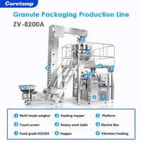 Machine de remplissage et de scellage semi-automatique rotative pour sachets préformés Doypack à fermeture éclair et sacs stand-up avec élévateur de bols