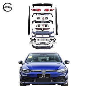 Accesorios de coche para VW <span class=keywords><strong>Golf</strong></span> 8 a <span class=keywords><strong>R</strong></span> <span class=keywords><strong>Line</strong></span> bodykit conjunto de parachoques delantero luces traseras de labio delantero - Product Image 1