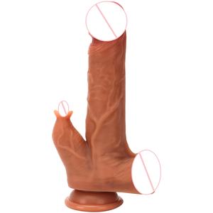Vibratore Dildo Morbido in Silicone Liquido con Funzione di Leccata, Completamente Automatico, Retrattile, Oscillante, Riscaldante, Impermeabile, Misure S/<span class=keywords><strong>M</strong></span>/L - Product Image 1
