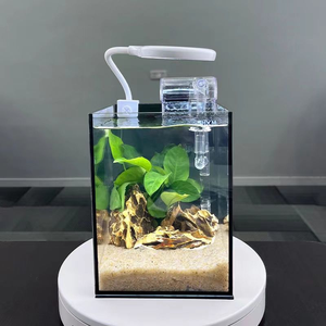 モダンなクリスタルクリア透明シームレスアクリル水槽（小型魚・エビ用）、アクリル製水槽 - Product Image 2