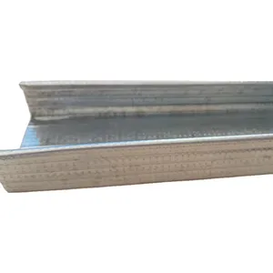 Pabrik Tiongkok 2024 sistem drywall kancing logam baja ringan bingkai baja ukuran saluran furring