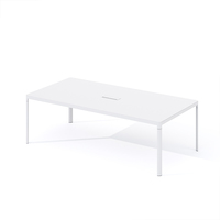Table de conférence convertible modulaire extensible de luxe moderne Offre Spéciale modèle «neige» pour 4-12 personnes réunions à domicile, école, bureau