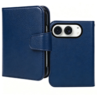 Vente flash - Étui de téléphone classique en cuir pour iPhone 18 Duo, porte-cartes, étui de téléphone portable, coque antichoc, accessoires pour téléphone