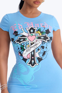 Abito <span class=keywords><strong>casual</strong></span> da <span class=keywords><strong>donna</strong></span> stampato aderente, nuovo modello girocollo, vestito corto estivo da <span class=keywords><strong>donna</strong></span> 2026 - Product Image 3