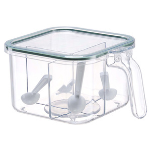 Clear Airtight <b>Spice</b> <b>Jar</b> With Clip Lid M Size For Solid Seasonings Kitchen <b>Storage</b> Container - Product Image 4