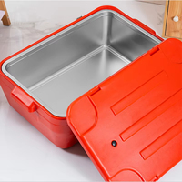 Lot de 3 Glacières Isothermes Extra Larges pour Fêtes et Pique-niques, Boîtes de Rangement et Chauffe-Plats Double Isolation pour Casseroles et Aliments