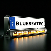 Support de barre lumineuse de plaque d'immatriculation 20 pouces, faisceau de conduite blanc/ambre, feux de position R10 R148 R149, support de plaque d'immatriculation pour l'UE