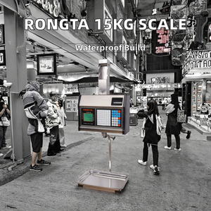 RONGTA Electronic 15kg Tisch waage Wasserdichtes, feuchtigkeit beständiges Design Insekten sicheres 1g Preis berechnungs etikett OEM-Waage - Product Image 3