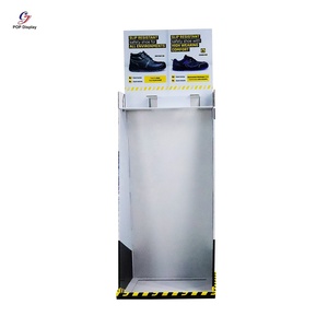 Tùy chỉnh cửa hàng bán lẻ sản phẩm Thiết bị hiển thị quảng cáo Tủ carton cho giày dép hiển thị đứng Rack với Hooks - Product Image 3