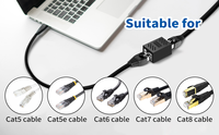 Coupleur RJ45, connecteur réseau Ethernet, pour câble Ethernet Cat7/Cat6/Cat5e/cat5, connecteur d'extension - Femelle à Femelle