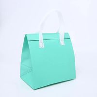 Sac thermique non tissé étanche avec logo personnalisé sac isotherme isolé en feuille d'aluminium sacs isothermes pour la livraison de nourriture dessert déjeuner à emporter