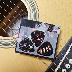 3 pièces/ensemble Médiator de guitare de haute qualité Médiator de ukulélé personnalisé tendance - Product Image 5