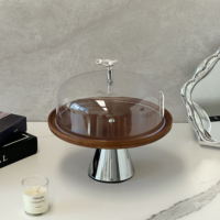 Vente en gros d'usine Supports à gâteaux de luxe en bois élégants décoratifs et écologiques pour mariages et événements