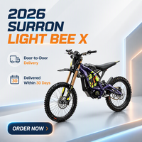 Moto tout-terrain électrique Surron Light Bee X 2026 avec protection de béquille latérale pour pistes privées et loisirs hors route