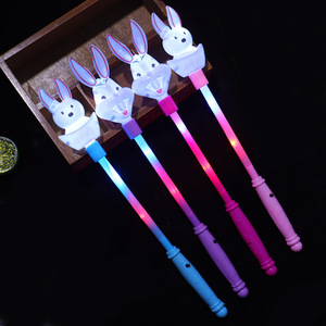 <b>Rabbit</b> Flashing Stick Plastic Light Up Toy For Chinese New Year Party Props Youth 15 35 Years Old Dynamic <b>Lighting</b> Effects - Product Image 2
